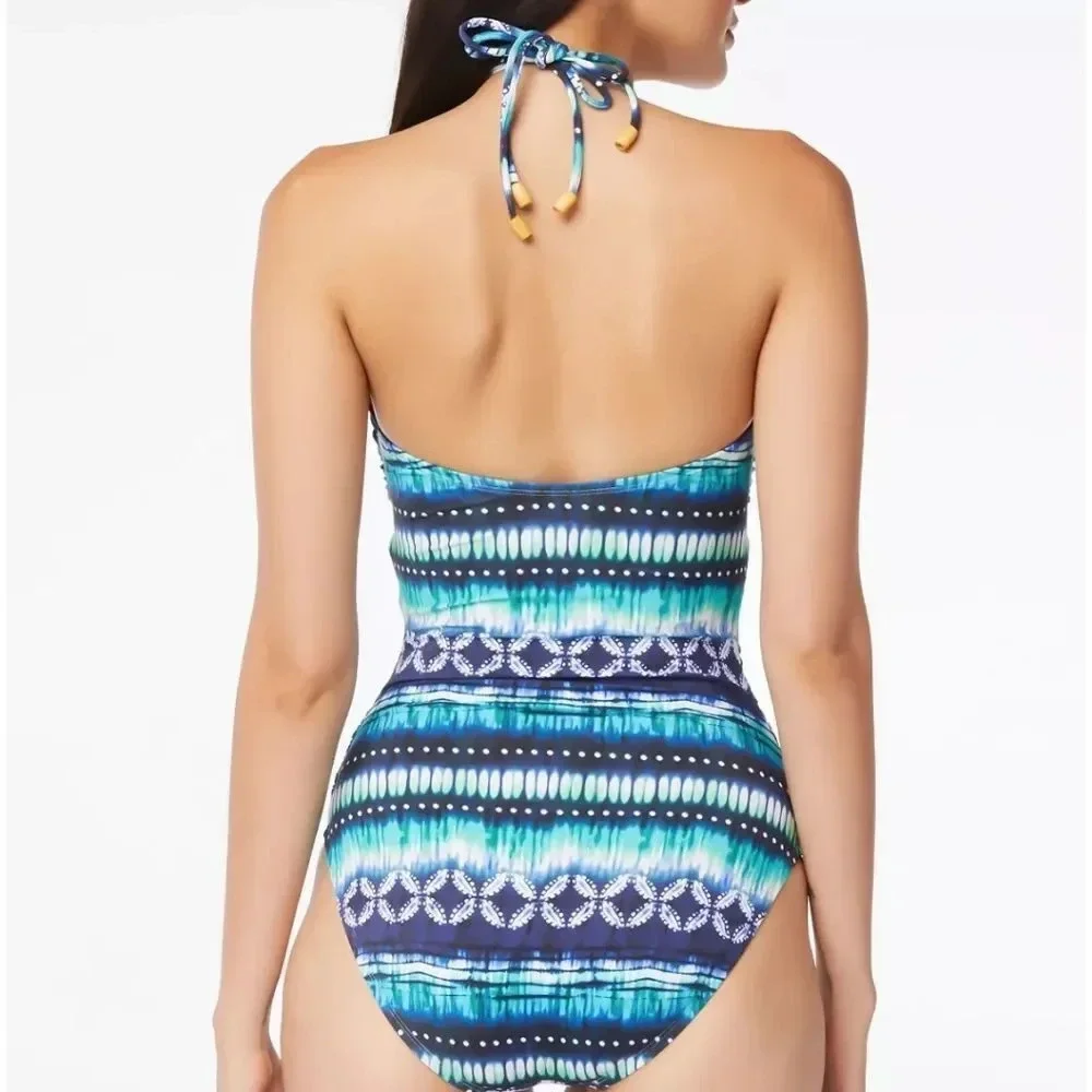 Bleu Rod Beattie Sun Sea and Sand Bandeau One-Piece size 10